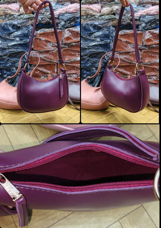 Women's Classic Zip Shoulder Bag